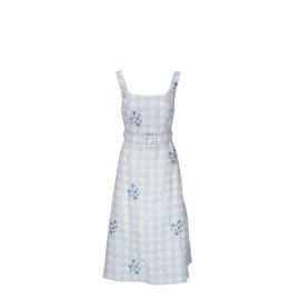 Sachin Babi - Bryce Blue Gingham amp Floral Embroidered Dress at Mitchells