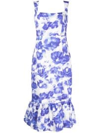 Sachin amp Babi Laura watercolour-effect Midi Dress - at Farfetch