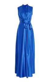 Sadie Silk-Satin Maxi Dress By Estott at Moda Operandi