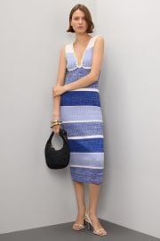 Sadie Sleeveless Striped Midi Dress by Toccin Rent the Runway at Rent the Runway