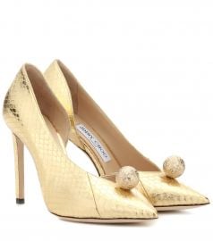 Sadira 100 snakeskin pumps at Mytheresa