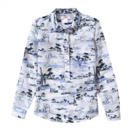 Safari Print Popover Blouse at Joe Fresh