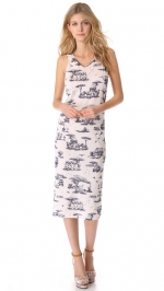 Safari printed jersey dress by Carven at Shopbop