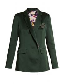 Safety pin-embellished cady blazer at Matches