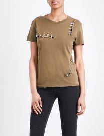 Safety pin tee by The Kooples at Selfridges