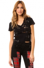 Safety pin tee by Tripp nyc at Amazon