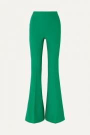 Safiyaa - Halluana stretch-crepe flared pants at Net A Porter