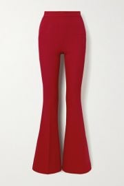 Safiyaa - Halluana stretch-crepe flared pants at Net A Porter