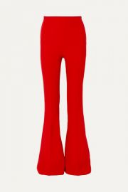 Safiyaa - Halluana stretch-crepe flared pants at Net A Porter