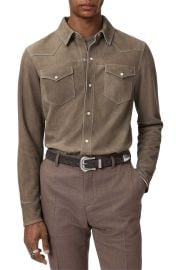 Sage Suede Shirt Jacket at Nordstrom
