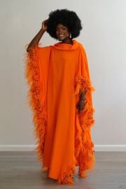 Sai Sankoh Melba Kaftan in Orange at Sai Sankoh