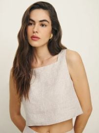 Saige Linen Top at Reformation