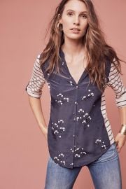 Sailboat Stargazing Blouse at Anthropologie