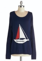 Sailing into Style Sweater at ModCloth