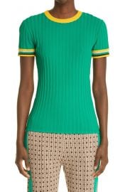 Saint Ann Rib Short Sleeve Sweater at Nordstrom