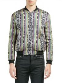 Saint Laurent - Multicolor Stripe Bomber Jacket at Saks Fifth Avenue