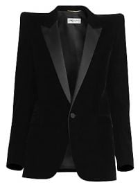 Saint Laurent - Velvet Tuxedo Blazer at Saks Fifth Avenue