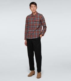 Saint Laurent - Western checked shirt at Mytheresa