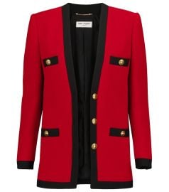 Saint Laurent - Wool-blend jacket at Mytheresa