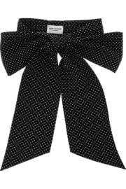 Saint Laurent  Polka-dot silk bow tie at Net A Porter