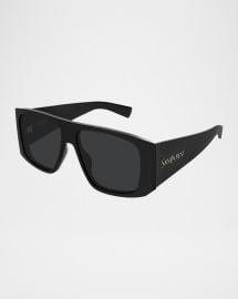 Saint Laurent 57mm Acetate Semi Shield Sunglasses at Neiman Marcus