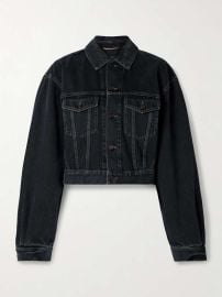 Saint Laurent 80 s Jacket in Dark Denim at Net a Porter