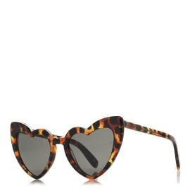 Saint Laurent Acetate Heart Frame Loulou SL181 Sunglasses Tortoise 1719174 FASHIONPHILE at Fashionphile