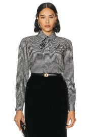 Saint Laurent Blouse in Noir Craie FWRD at Forward