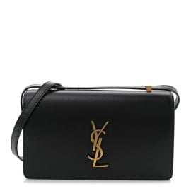 Saint Laurent Calfskin Monogram Small Dylan Shoulder Bag Black 1823488 FASHIONPHILE at Fashionphile