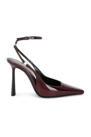 Saint Laurent Calista Slingback Pump in Deep Bordeaux FWRD at FWRD