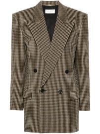 Saint Laurent Checked Blazer Neutrals at Farfetch