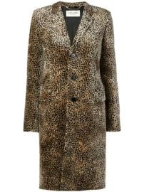 Saint Laurent Chesterfield leopard-print Coat - Farfetch at Farfetch