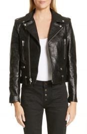 Saint Laurent Classic Leather Moto Jacket   Nordstrom at Nordstrom