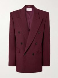 Saint Laurent Double breasted wool blazer at Net a Porter