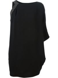 Saint Laurent Draped One Shoulder Dress - Amr at Farfetch