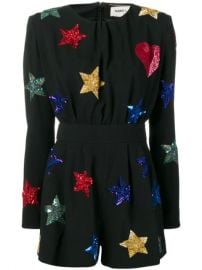 Saint Laurent Embroidered Stars Jumpsuit at Farfetch