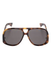 Saint Laurent Eyewear SL 652 pilot-frame Sunglasses Brown at Farfetch