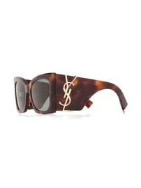 Saint Laurent Eyewear SL M119 Oversized cat-eye Sunglasses Brown at Farfetch