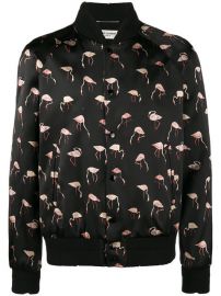 Saint Laurent Flamingo Print Bomber Jacket  2 690 - Shop AW17 Online - Fast Delivery  Price at Farfetch