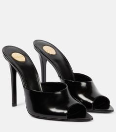 Saint Laurent Goldie Leather Mules at Mytheresa