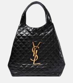 Saint Laurent Icare Maxi quilted leather shopper at Mytheresa