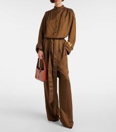 Saint Laurent Jacquard Mini Dress at Mytheresa