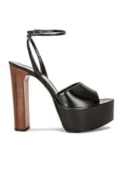 Saint Laurent Jodie Platform Sandal in Nero FWRD at FWRD