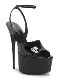 Saint Laurent Kika Platform Sandals at Neiman Marcus