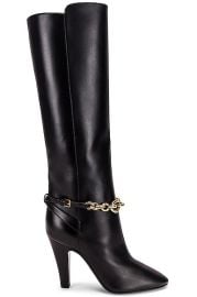 Saint Laurent Koller Boots in Nero FWRD at FWRD