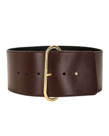 Saint Laurent Lacquered leather belt at Forward