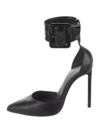 Saint Laurent Leather Ankle Strap Pumps at The Real Real