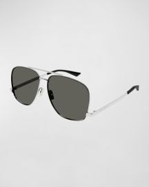 Saint Laurent Leon Aviator Sunglasses at Neiman Marcus