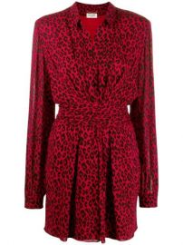 Saint Laurent Leopard Print Dress - Farfetch at Farfetch