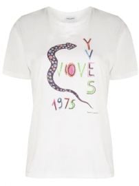 WornOnTV: Sharon’s white snake graphic tee on The Talk | Sharon ...